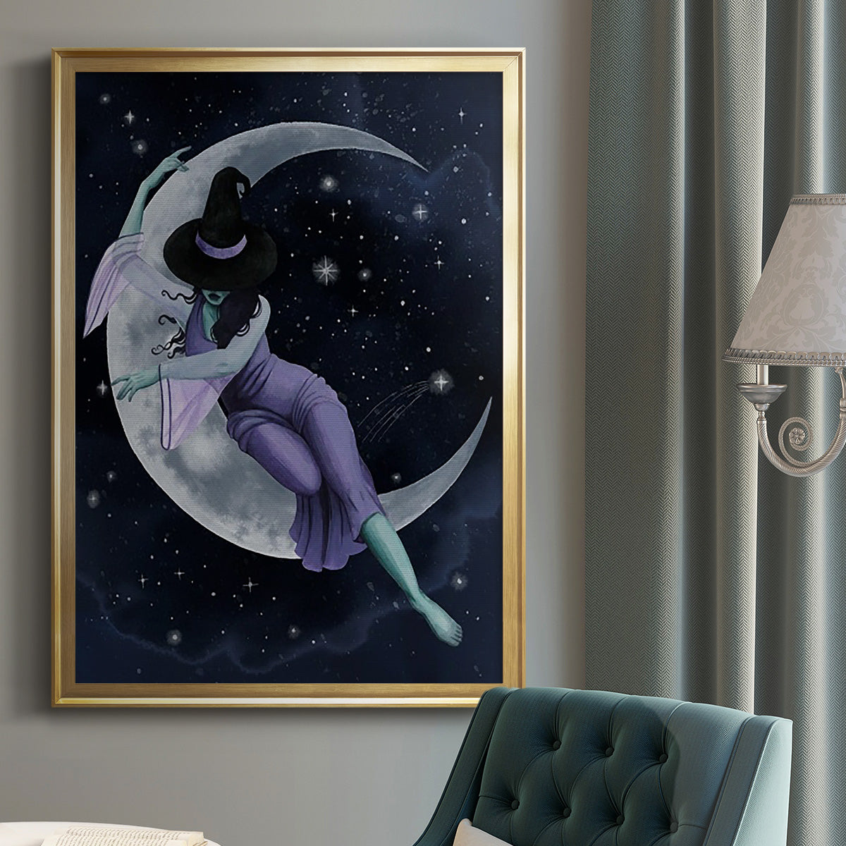 Star Sorceress II - Modern Framed Canvas Print