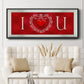 DIY Love Collection H - Floater Framed Canvas Print
