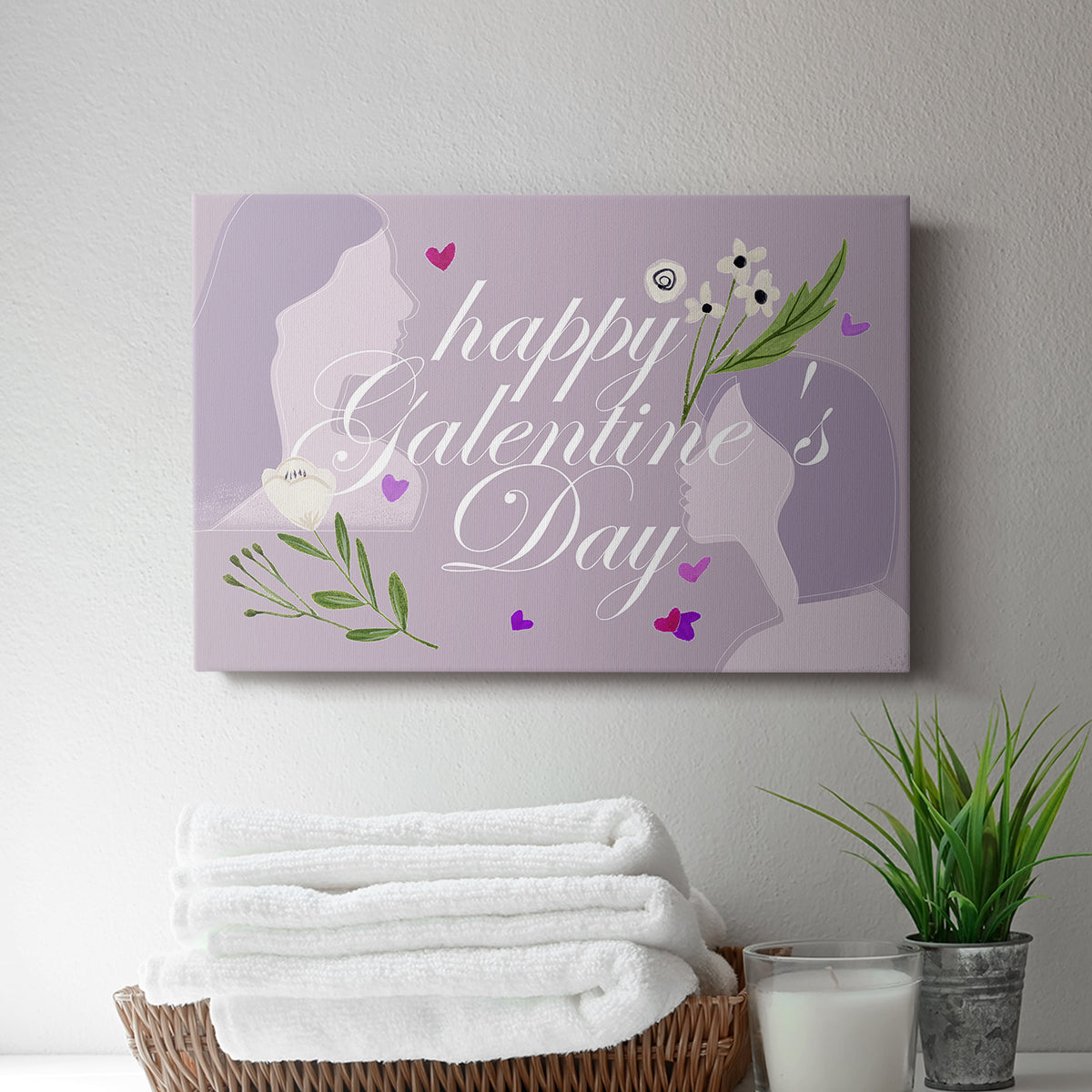 Happy Galentine's Day Collection A - Canvas Art Print