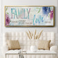 Family Love Story - Floater Framed Canvas Print