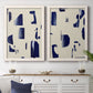 Fragment Abstraction I - Premium Framed Canvas 2 Piece Set - Ready to Hang