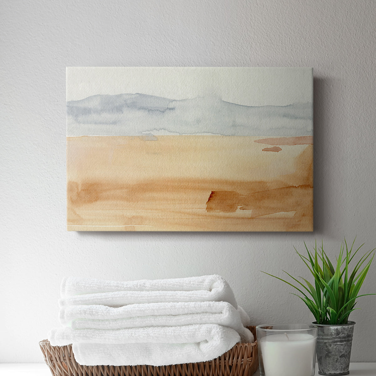 Ash Blue Horizon II - Canvas Art Print