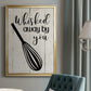 Whisked Away - Modern Framed Canvas Print
