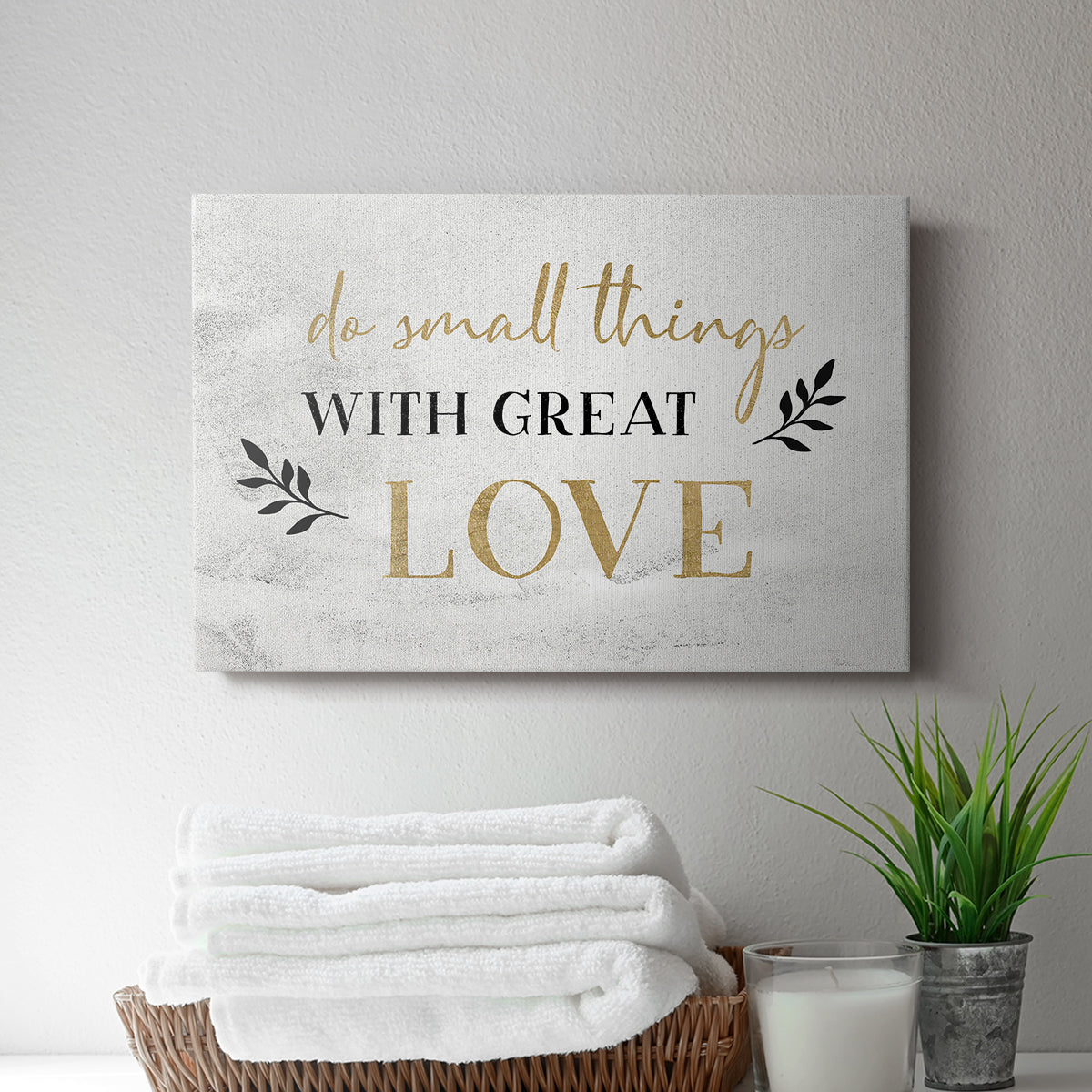 Small Things Gold - Canvas Art Print