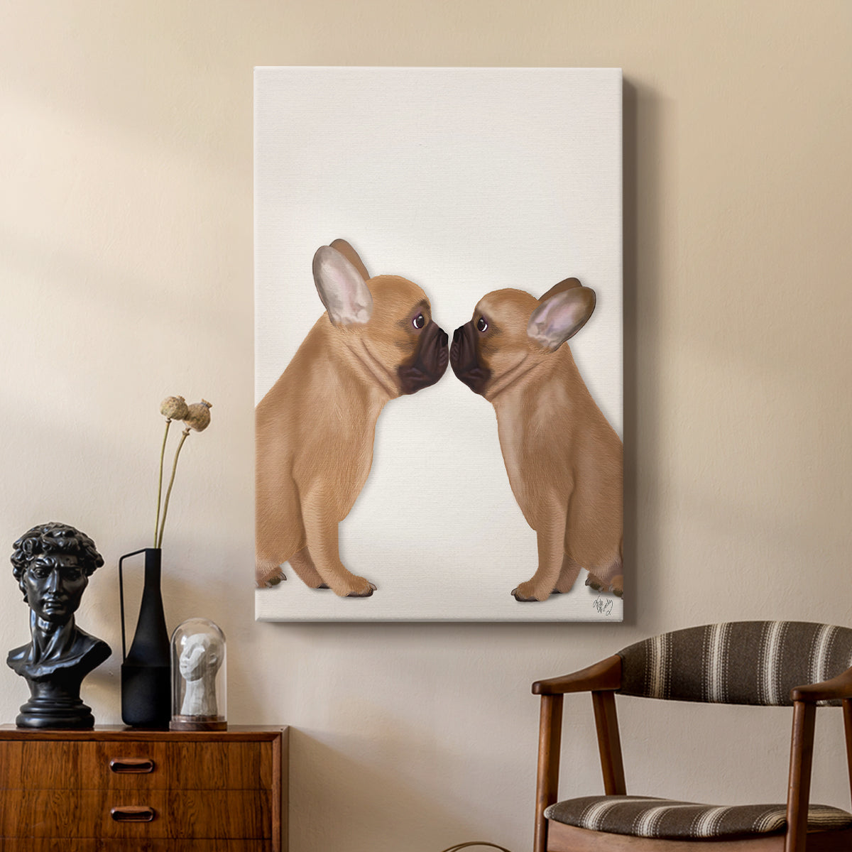 French Kiss Close Up I - Canvas Art Print
