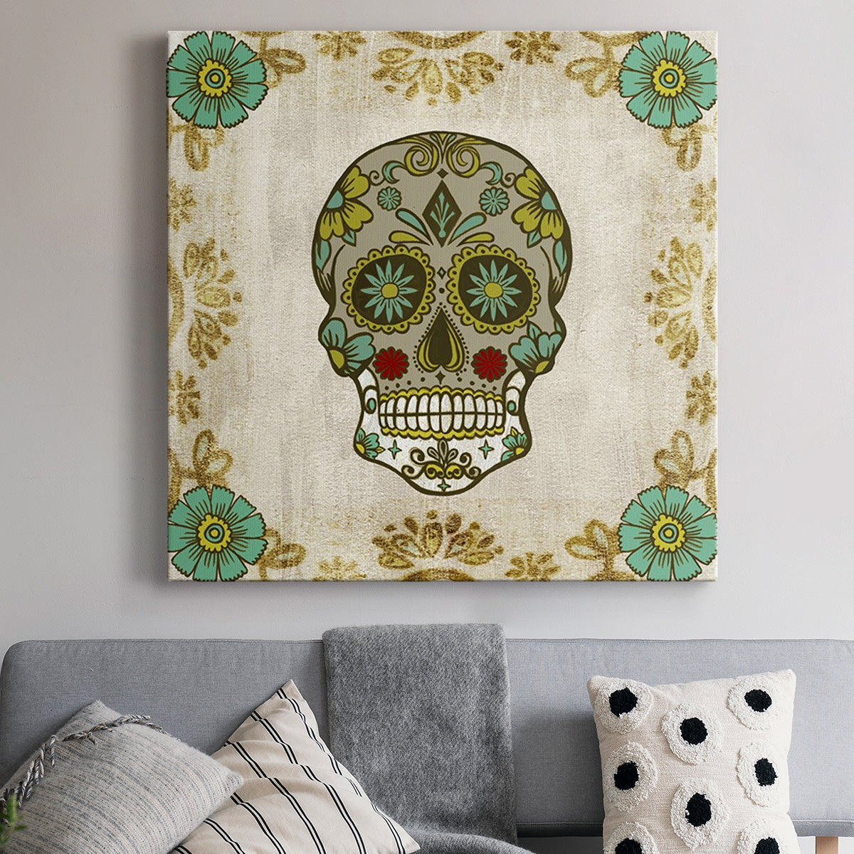 Day of the Dead I -Premium Gallery Wrapped Canvas - Ready to Hang