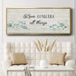 Floral Love - Floater Framed Canvas Print