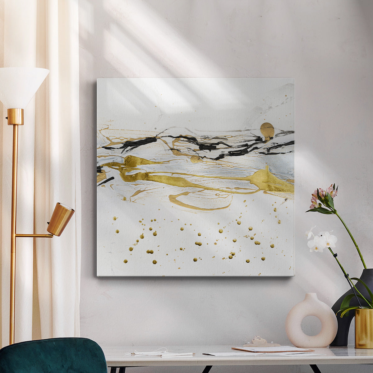 Golden Kelp IV - Canvas Art Print