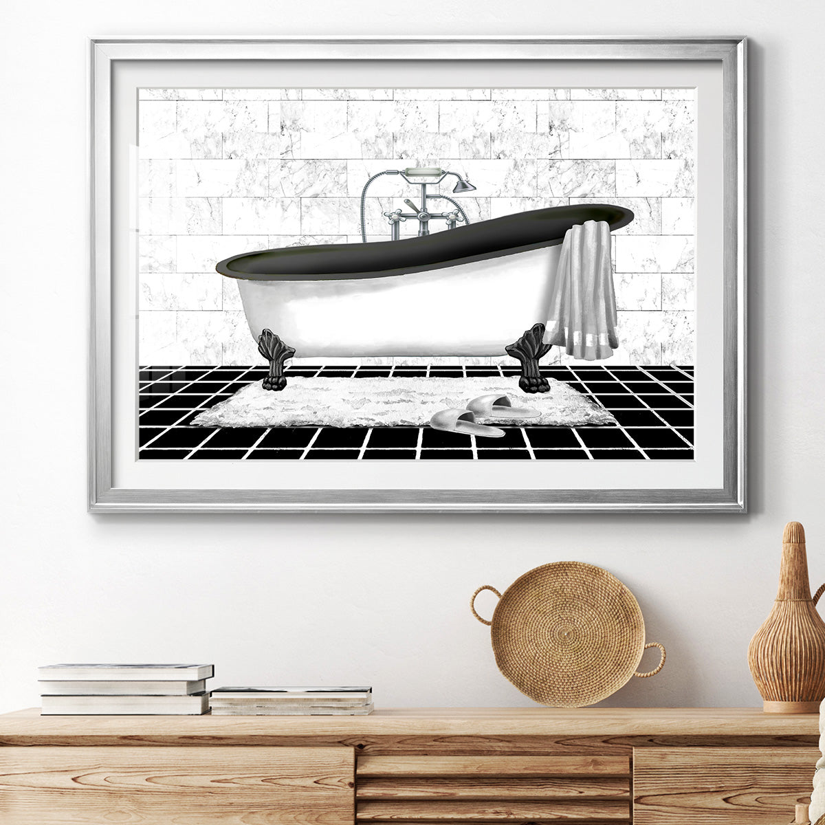 Modern Bath II - Modern Framed Art Print