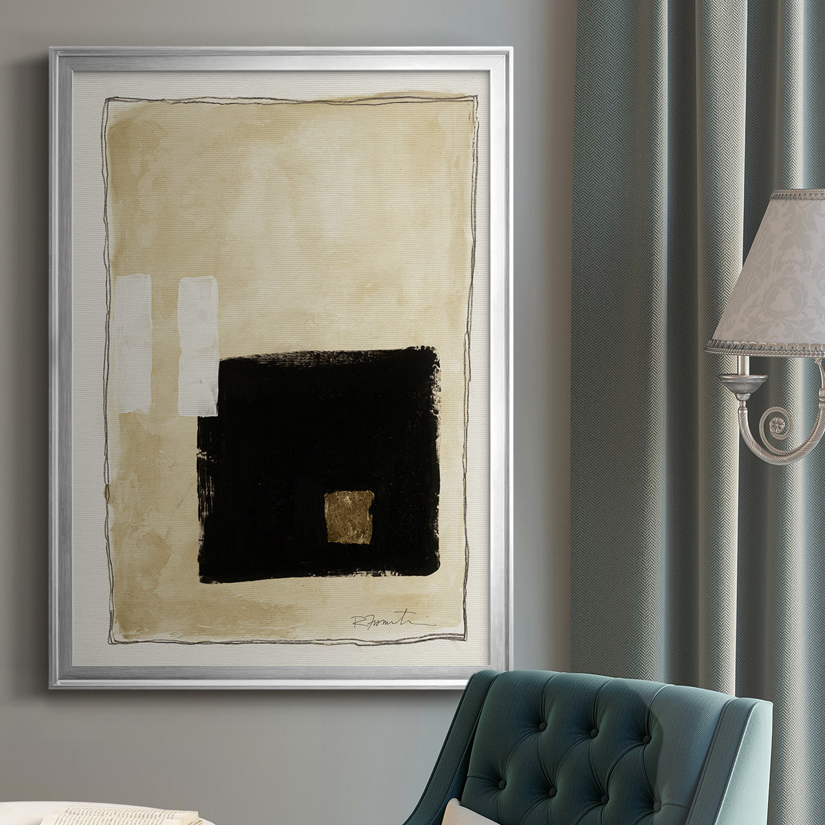 Inner Musing I - Modern Framed Canvas Print