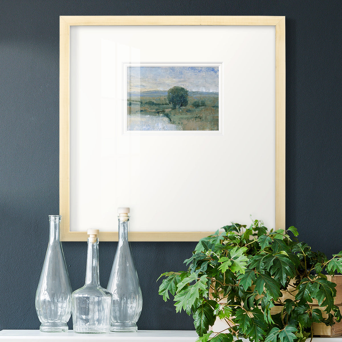 Riverbank Impression II Premium Framed Print Double Matboard