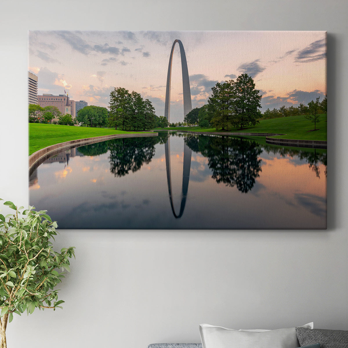 St. Louis, Missouri, USA Park View - Canvas Art Print
