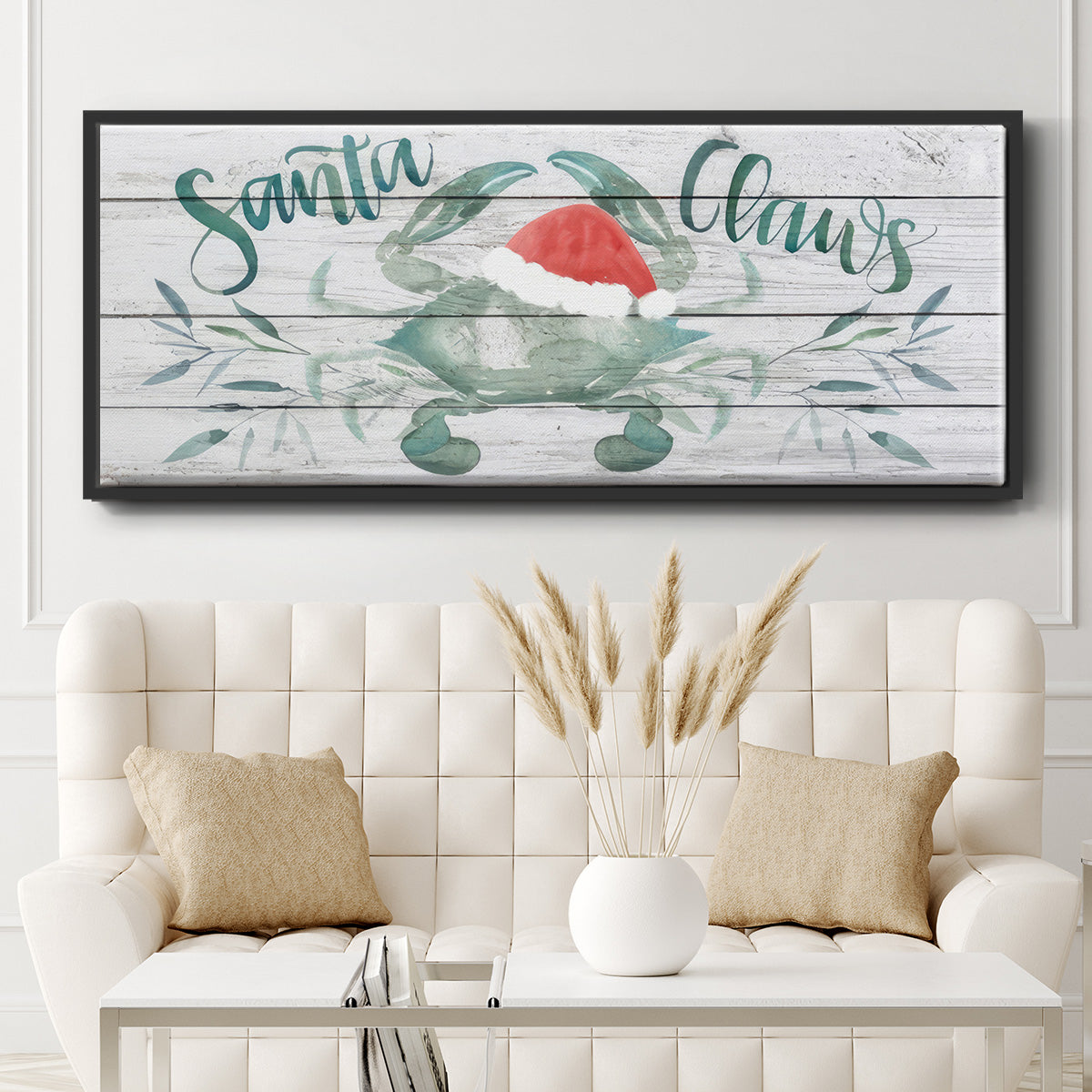 Tis the Seasun Collection D - Floater Framed Canvas Print