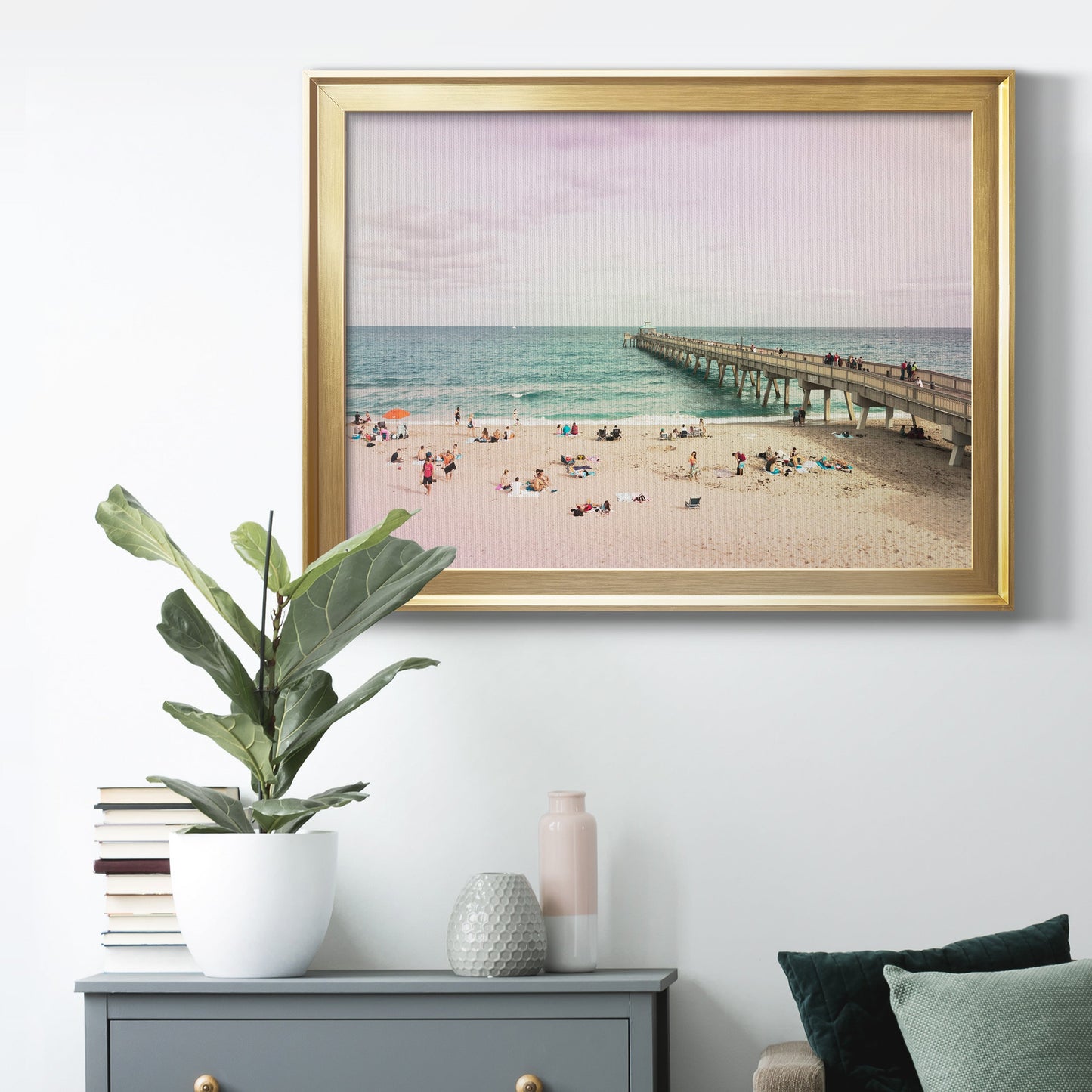 Deerfield Beach Premium Classic Framed Canvas - Ready to Hang