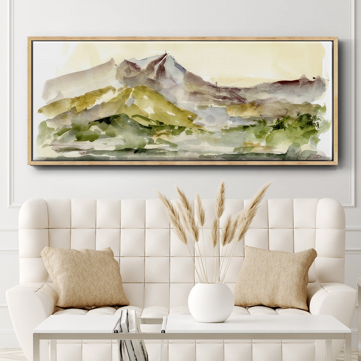 Plum Ridge I - Floater Framed Canvas Print
