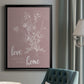 Love Home - Modern Framed Canvas Print