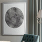 Graphite Moon II - Modern Framed Canvas Print
