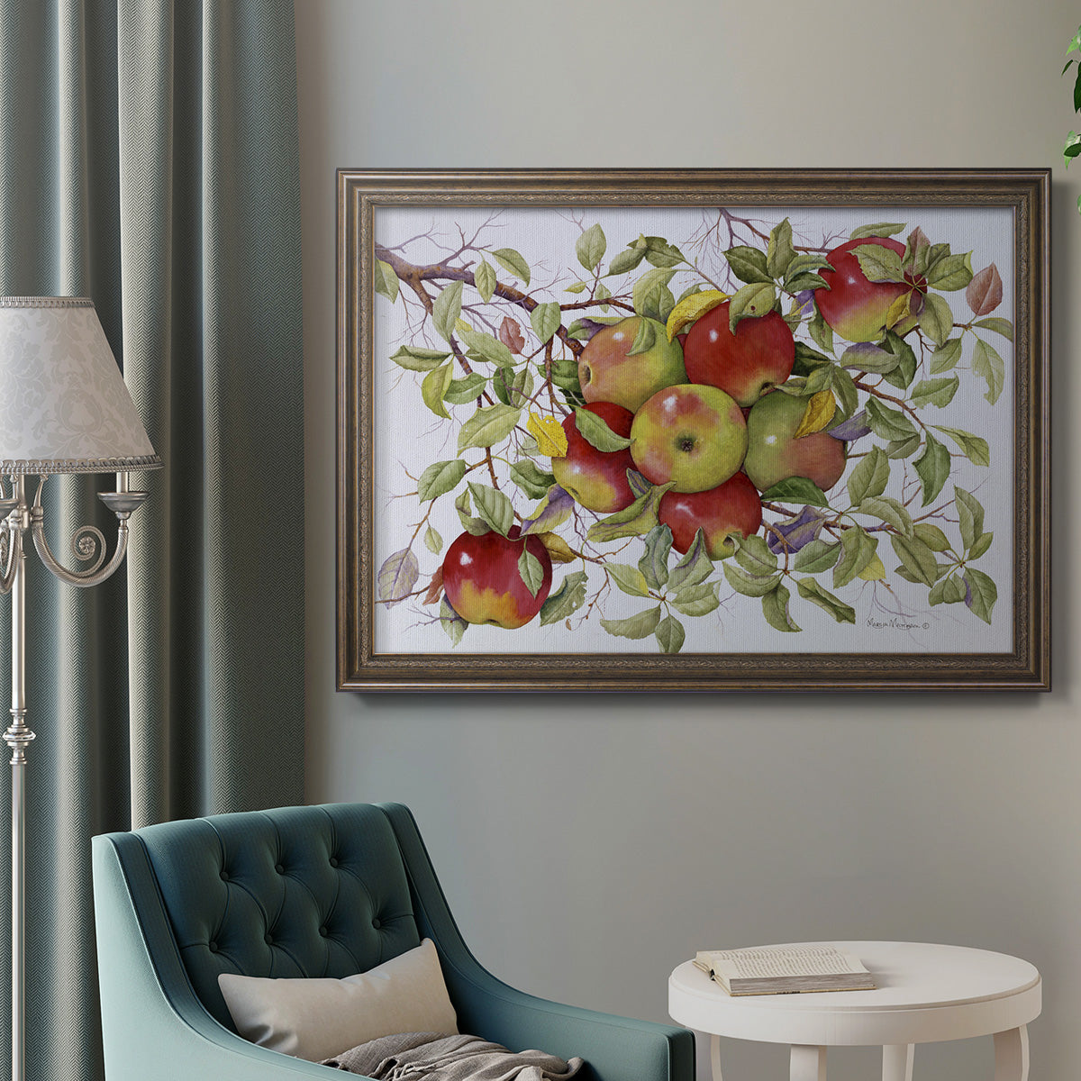 Apples Premium Framed Canvas- Ready to Hang