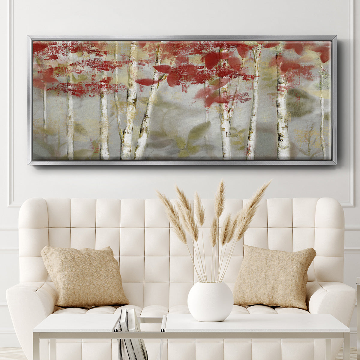 Autumn Forest - Floater Framed Canvas Print