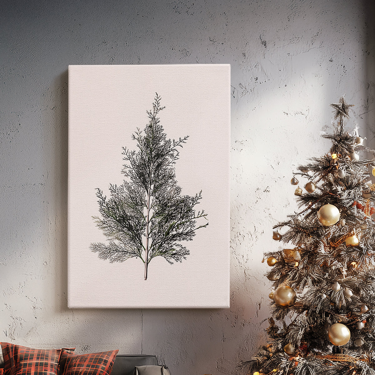 Frostlit Lantern Chapel - Canvas Art Print