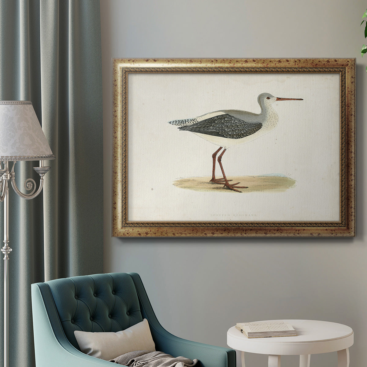 Morris Sandpipers I Premium Framed Canvas- Ready to Hang