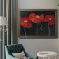 Poppy Trio I Premium Framed Canvas- Ready to Hang