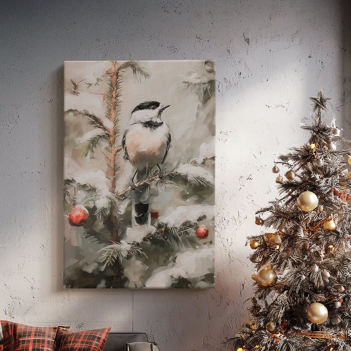 Chalk Midwinter Square - Canvas Art Print