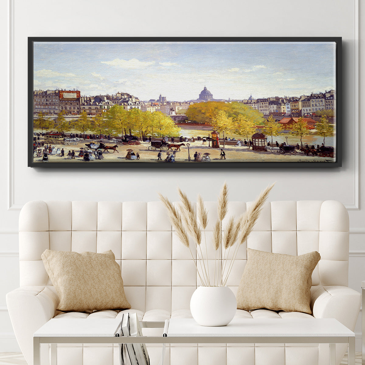 Que Du Lourve, 1867 - Floater Framed Canvas Print