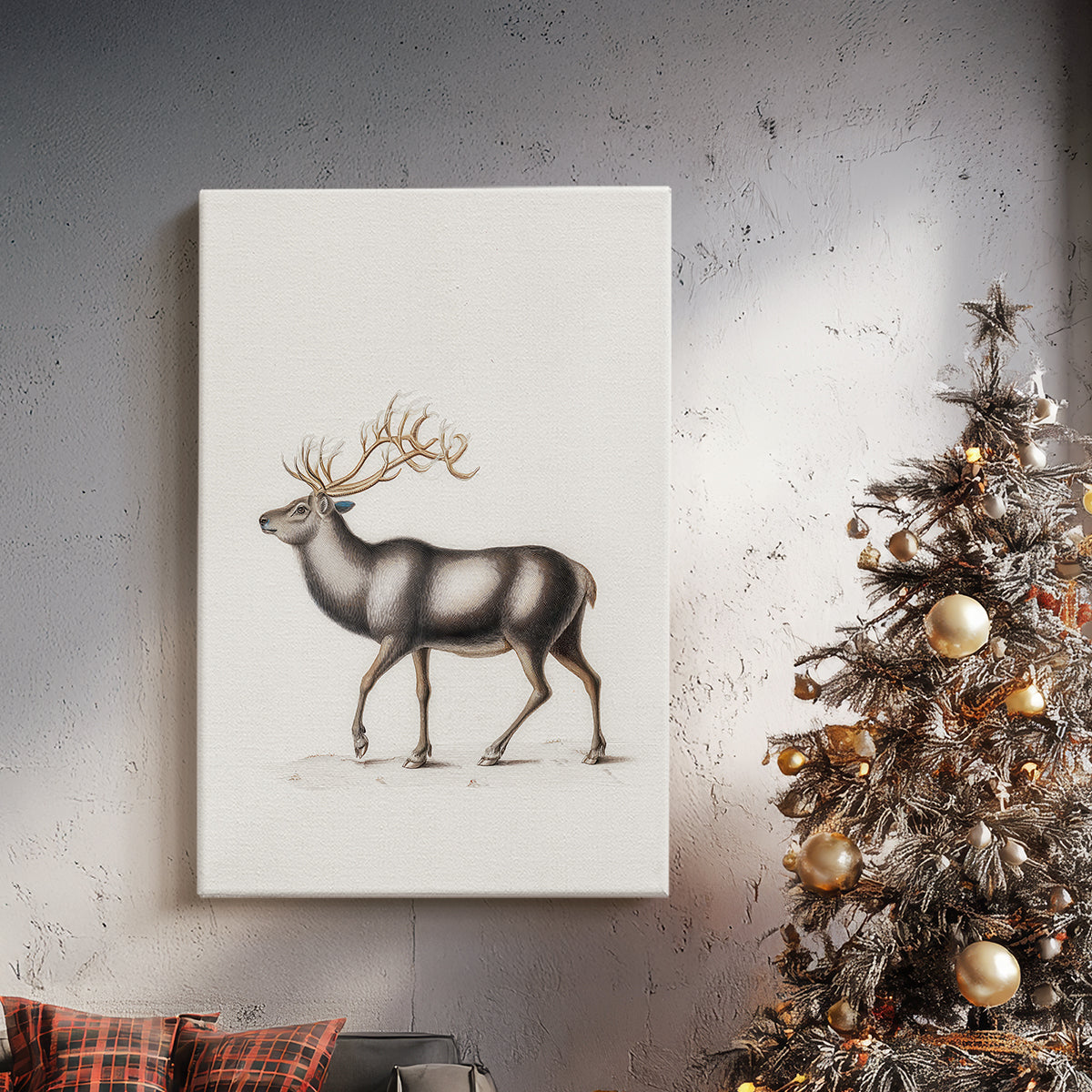 Eve of Frostlit Nativity - Canvas Art Print