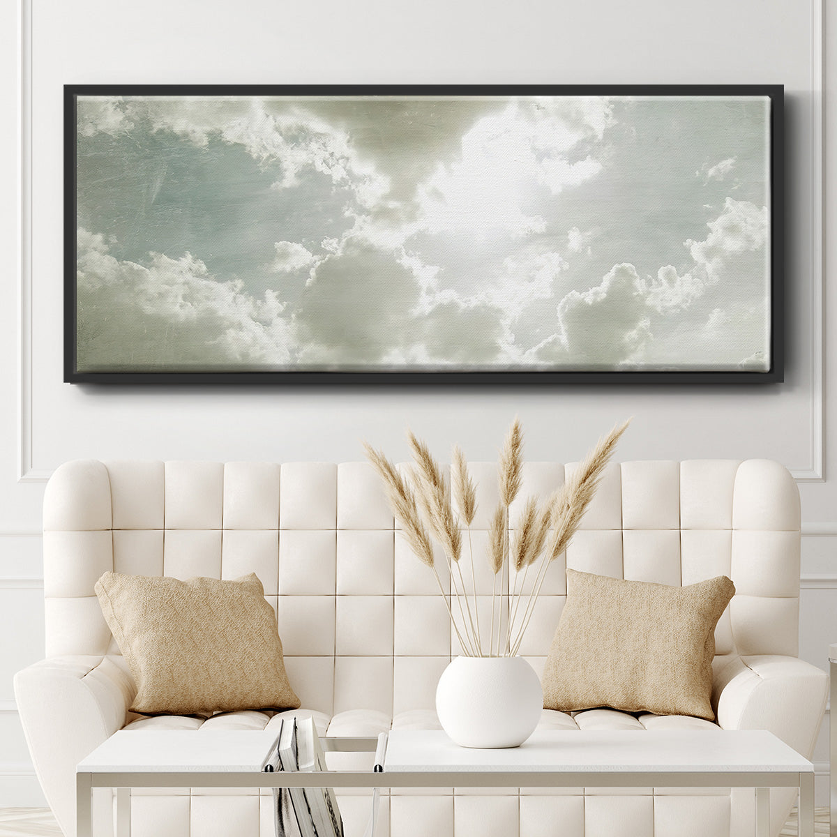 Sky Scrapers II - Floater Framed Canvas Print