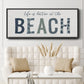 Beach Better - Floater Framed Canvas Print