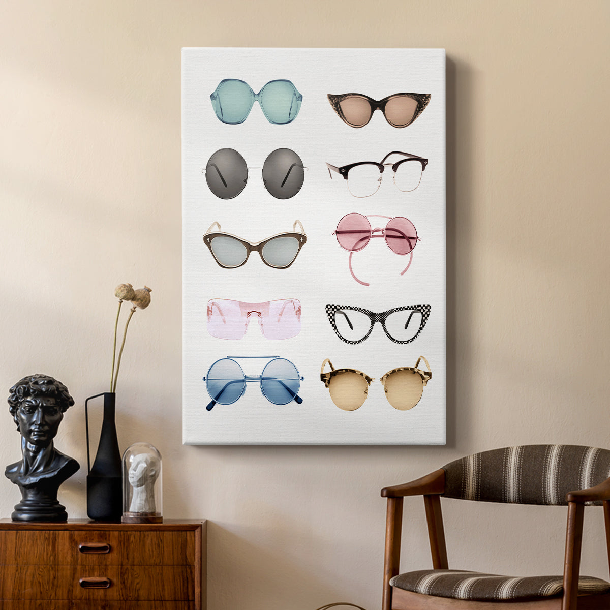 Vintage Glasses II - Canvas Art Print