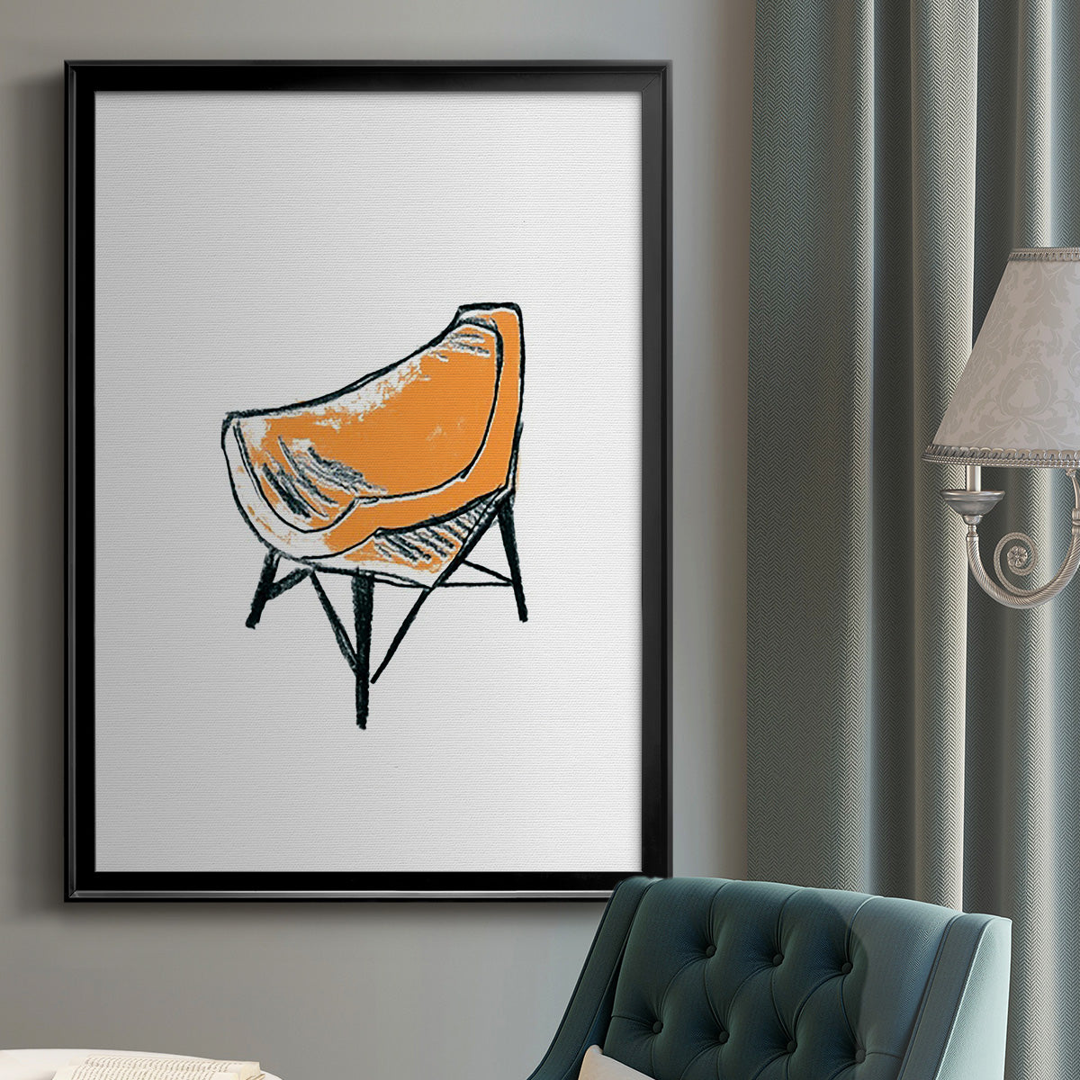 Take a Seat XII - Modern Framed Canvas Print