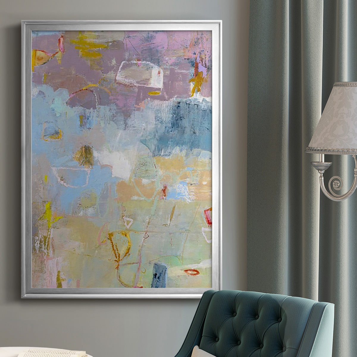Whilst I - Modern Framed Canvas Print