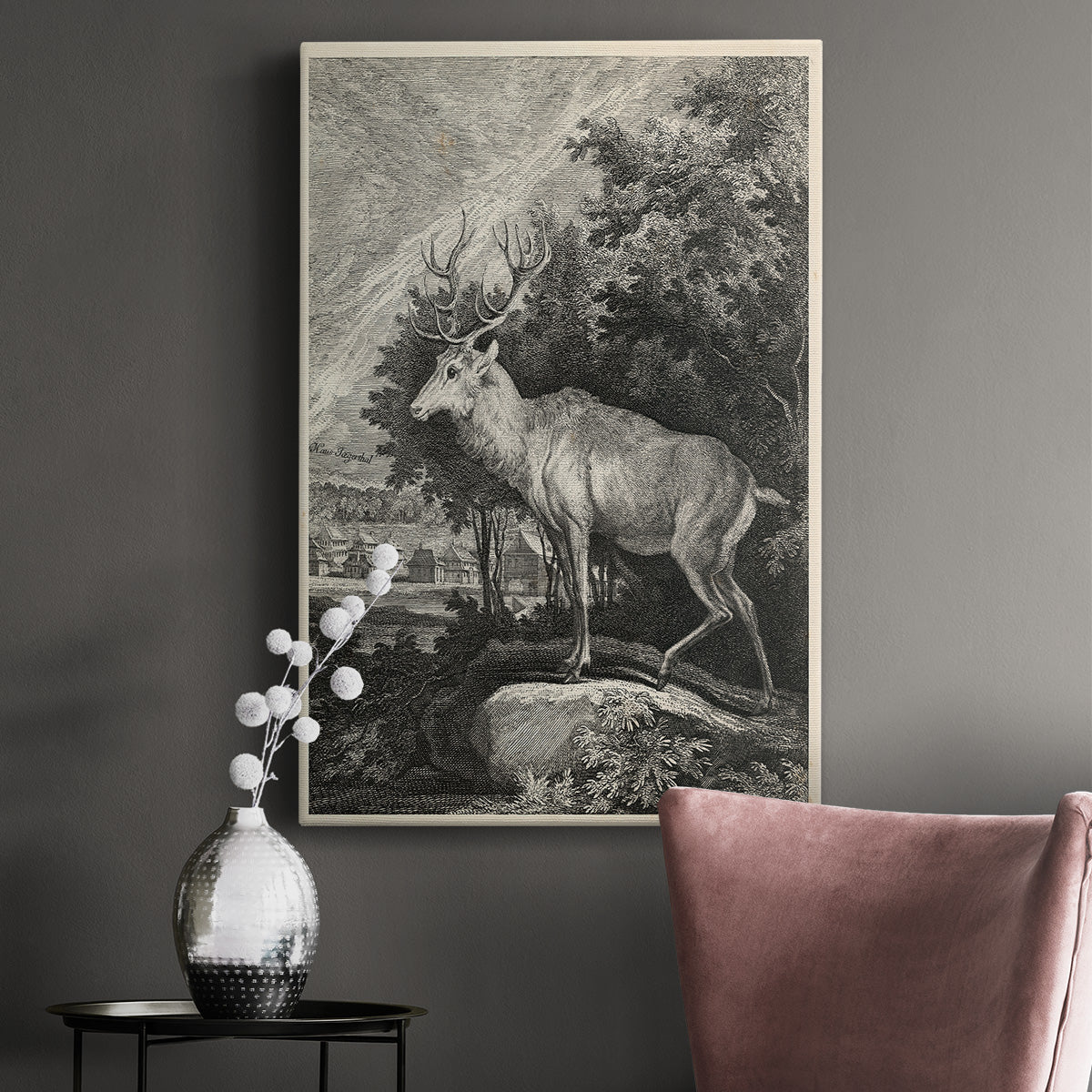 Woodland Deer II Premium Gallery Wrapped Canvas - Ready to Hang