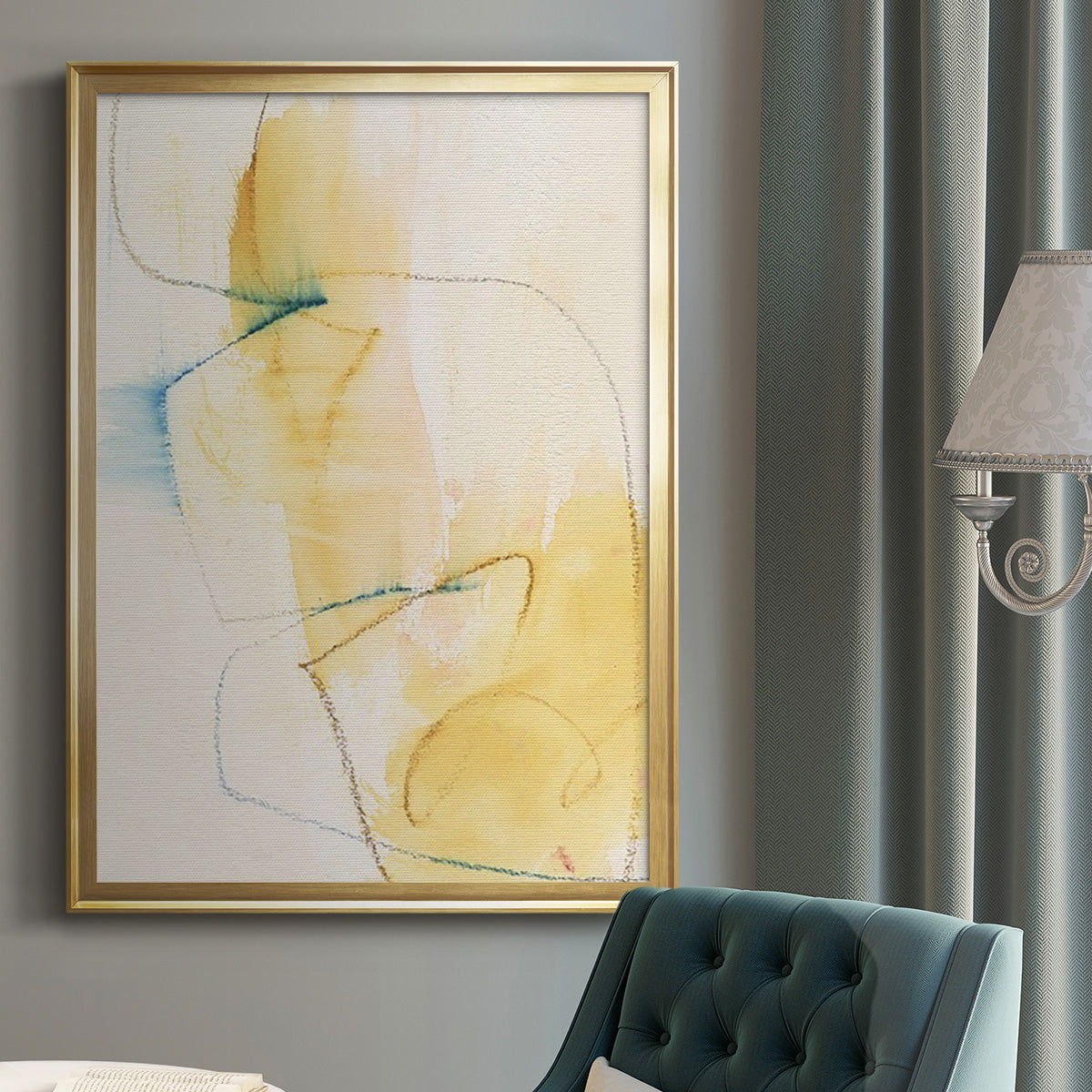 Barxan I - Modern Framed Canvas Print