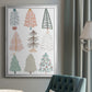 Christmas Tree Sketchbook II - Modern Framed Canvas Print