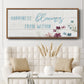 Happiness Blooms - Floater Framed Canvas Print