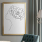 Fashion Floral Sketch II - Modern Framed Canvas Print