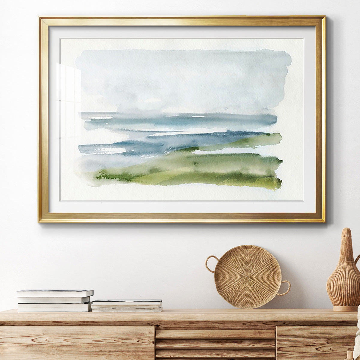 Coastline Splash I Premium Framed Print - Ready to Hang