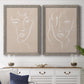 Curly Face I - Premium Framed Canvas 2 Piece Set - Ready to Hang