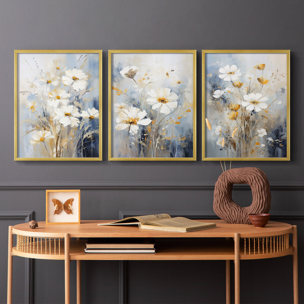 Floral Study Series XCV - Restickable Framed Art Set