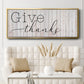 Give Thanks - Floater Framed Canvas Print