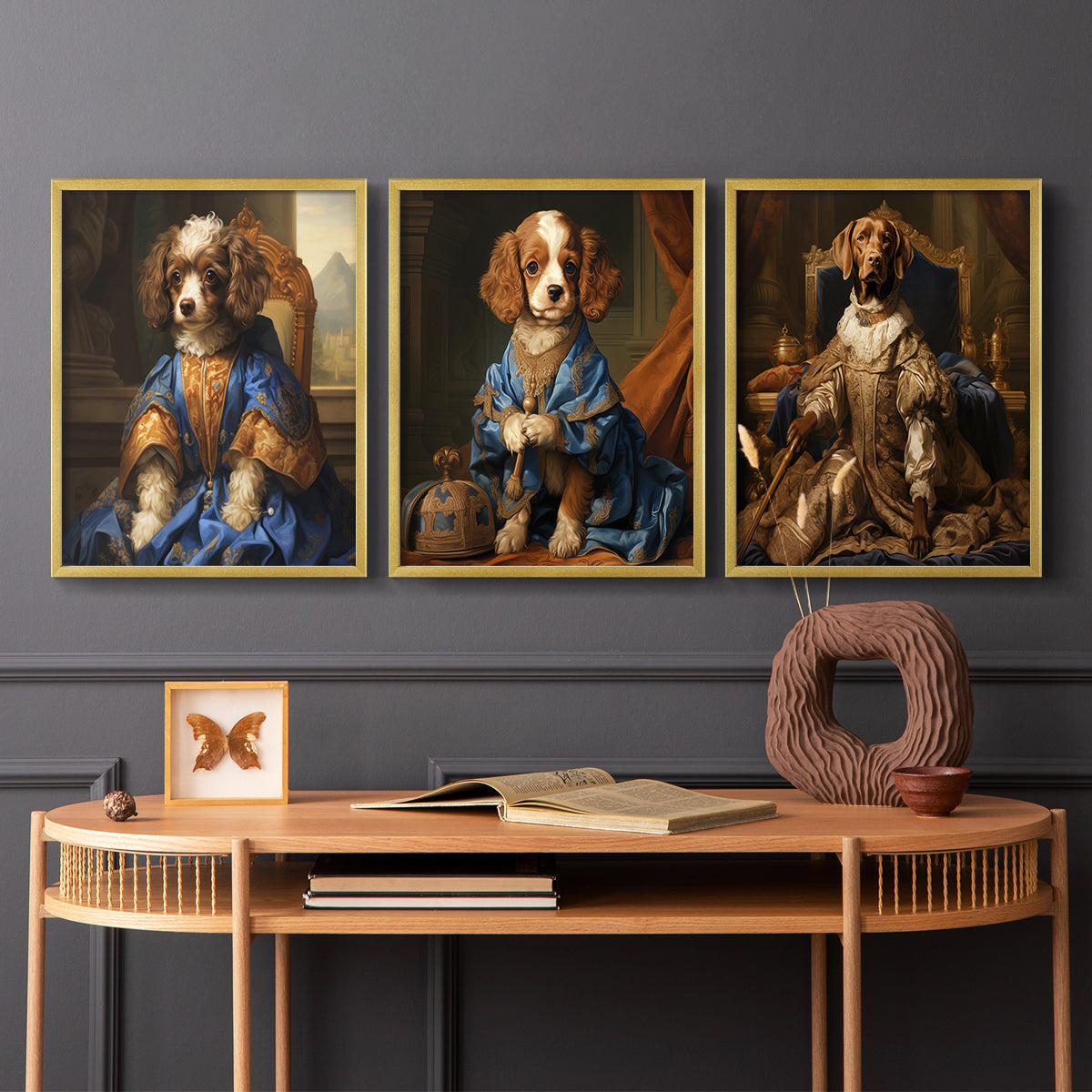 Royal Animals Series LIX - Restickable Framed Art Set