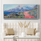 The Red Road Near Menton, 1884 - Floater Framed Canvas Print