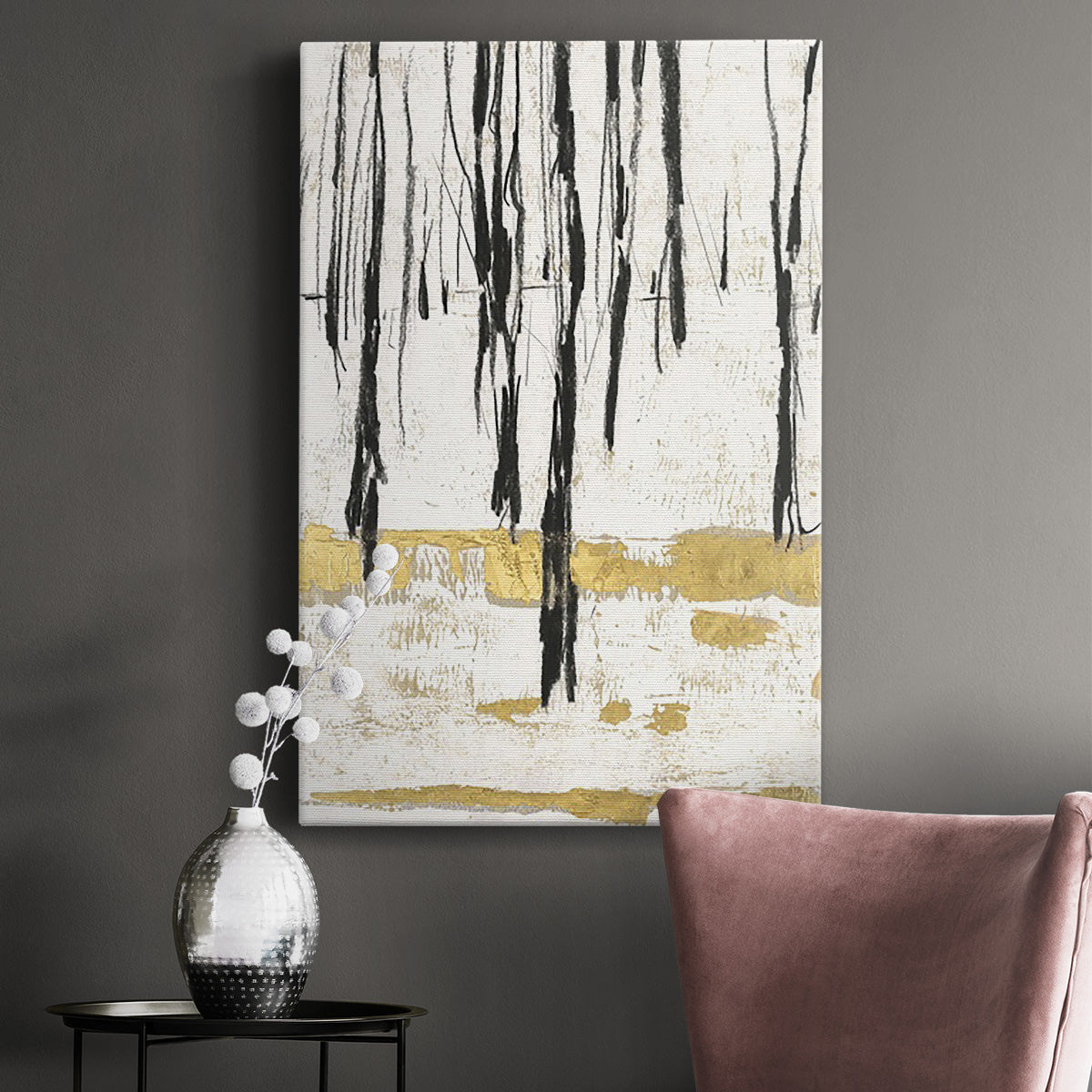 Gilded Winter II Premium Gallery Wrapped Canvas - Ready to Hang