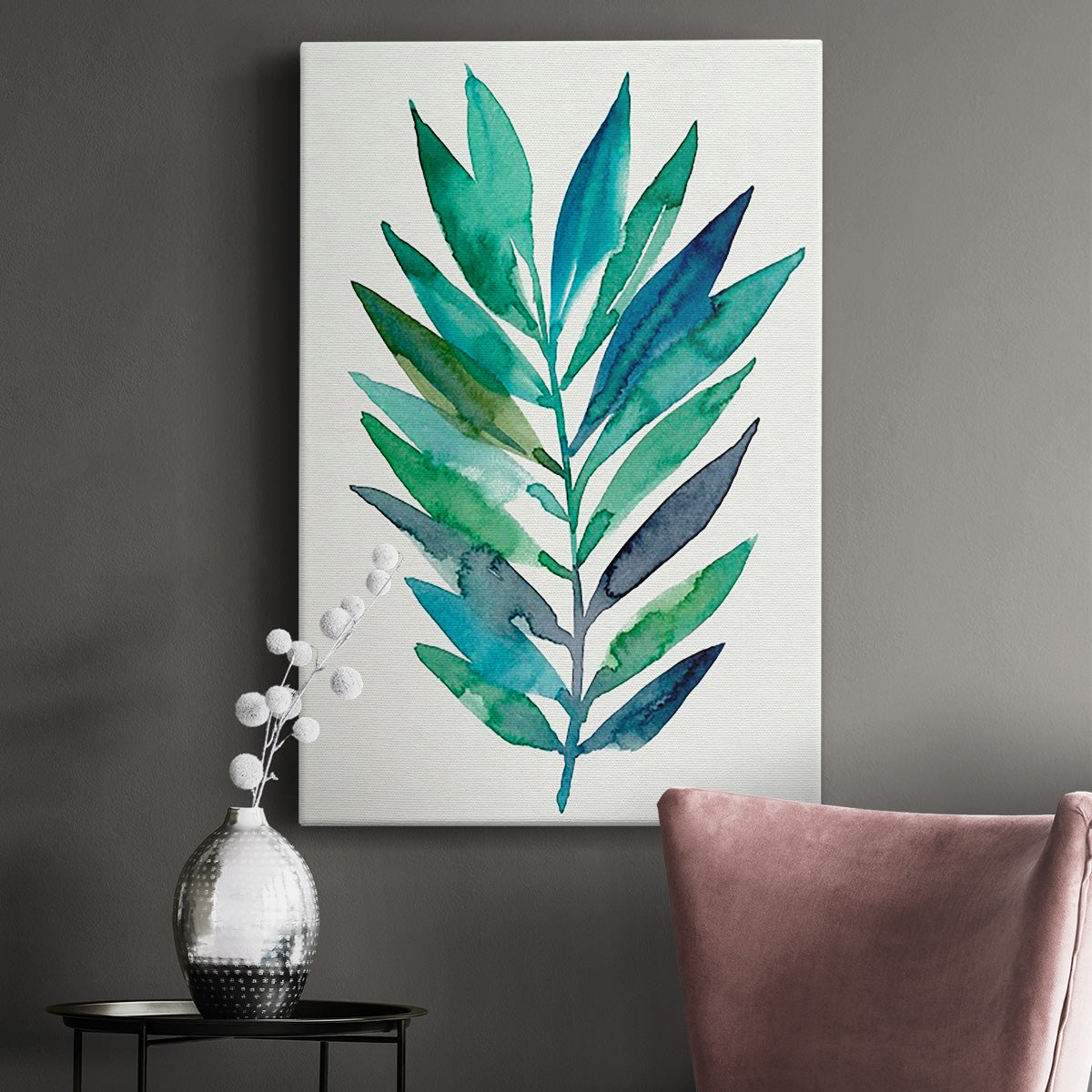 Palm Frond Flow II - Canvas Art Print