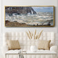 The Manneport, Étretat, Rough Sea, 1883 - Floater Framed Canvas Print
