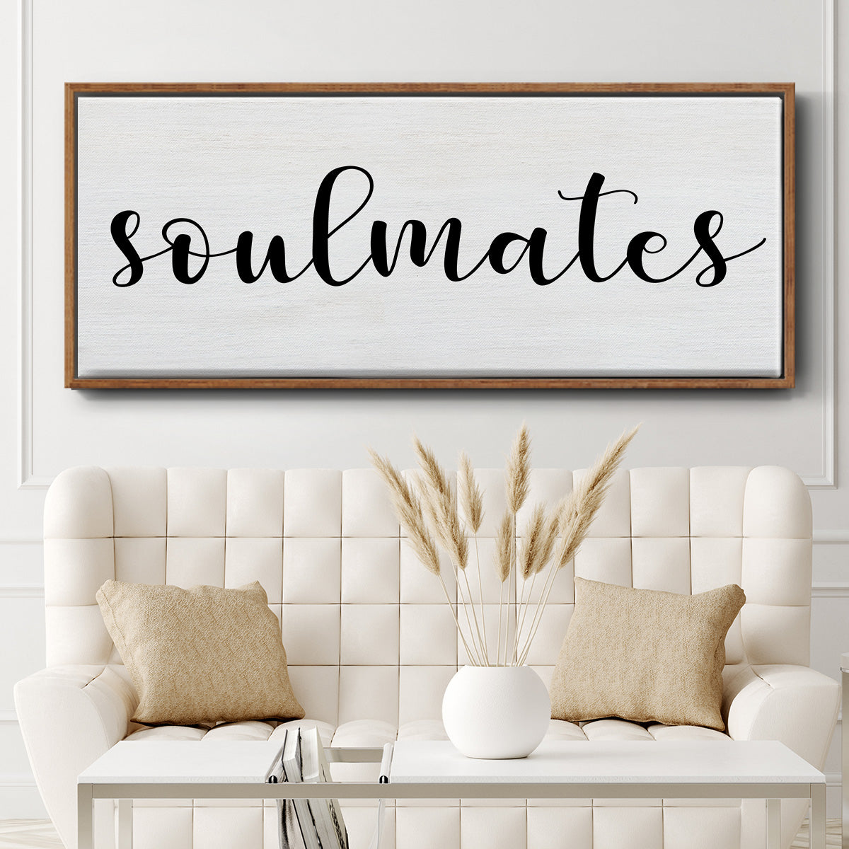 Soulmates - Floater Framed Canvas Print