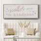 Scatter Kindness - Floater Framed Canvas Print